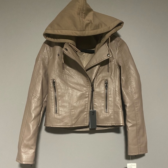 Blank NYC Meant to Be Moto Jacket with Removable Hood - Picture 2 of 6